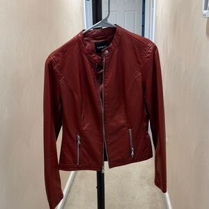 Express Women's Red faux leather Jacket